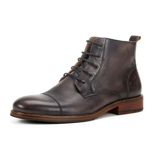 New British Custom Style Extra Large Size Men's Martin <b>Boots</b> Winter Genuine Leather Dress <b>Boots</b> for Men - Product Image 1