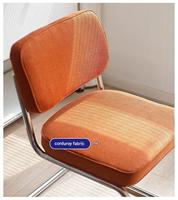 Chaise d'attente pour restaurant commercial, avec coussin en tissu, design moderne, chaise de salle à manger ou de bureau pour usage professionnel et domestique