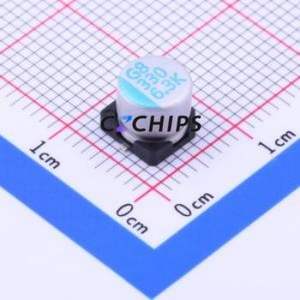 Condensador Sólido SMD OVK331M0JTR-0606, D6.3xL5.9mm (Capacitancia: 330uF) (Precisión: 20%) (Voltaje Nominal: 6.3V) - Product Image 1