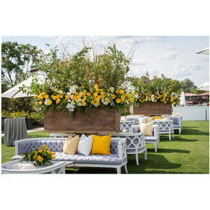 Canapés <span class=keywords><strong>de</strong></span> salon <span class=keywords><strong>de</strong></span> luxe <span class=keywords><strong>de</strong></span> haute qualité, ensemble <span class=keywords><strong>de</strong></span> canapés en bois <span class=keywords><strong>de</strong></span> chêne massif 1 + <span class=keywords><strong>2</strong></span> + 3 avec lin Beige blanc pour la fête <span class=keywords><strong>de</strong></span> mariage à la maison - Product Image 4