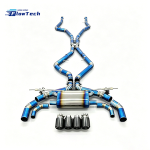ระบบท่อไอเสียแคทแบคไทเทเนียมประสิทธิภาพสูงสำหรับ BMW F85 X5M S63 4.4T V8 พร้อมวาล์วควบคุมเสียงแบบติดตั้งโดยตรง พร้อมรีโมท - Product Image 1