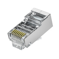Connecteur réseau GLGW blindé Cat5e RJ45 8 ports 8 cœurs en alliage de cuivre, haute conductivité, fabrication de précision, durable pour