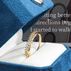 Juego de 9 Anillos Apilables de Diseño Minimalista de Lujo con Zirconia en Forma de Corazón, Joyería Versátil para Uso Diario para Mujer - Product Image 3