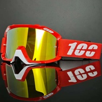 Lunettes de motocross pour femmes 100LK, personnalisées, MX BMX, monture en PC transparente, verres en plastique remplaçables, légères, protection UV, sport