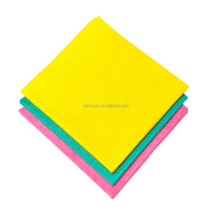 Chiffon de nettoyage jaune super absorbant réutilisable Viscose Polyester Non-Woven <span class=keywords><strong>Jumbo</strong></span> Rags Plain Style Kitchen Cleaning Wipes Towel - Product Image 2