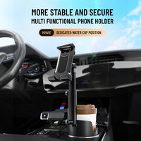 Support de tablette de téléphone de levage de hauteur réglable à 360 Rotation pour support de verre de voiture