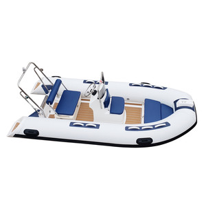 <span class=keywords><strong>Bateau</strong></span> gonflable à voilure <span class=keywords><strong>Semi</strong></span>-<span class=keywords><strong>rigide</strong></span> CE 12,7 pieds RIB390 en PVC Hypalon pour l'aviron - Product Image 1