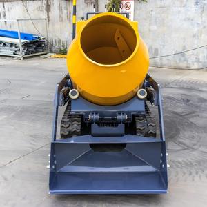 Hormigonera sobre orugas, mini tanque de mezcla hidráulico autopropulsado, mezcladora de cemento de pista de alta carga para construcción - Product Image 4