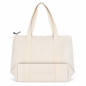Custom Logo Canvas <b>Tote</b> <b>Bag</b> with <b>Zipper</b> and Inner Pocket Reusable Shopping <b>Bag</b> for Wholesale Promotion - Product Image 1