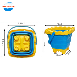 DADI OEM y ODM Venta al por mayor Silicon 2.7L Sand Castle Bucket Cubos plegables de agua <span class=keywords><strong>Cubo</strong></span> de <span class=keywords><strong>playa</strong></span> <span class=keywords><strong>plegable</strong></span> - Product Image 6