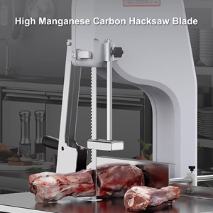 เครื่องเลื่อยตัดกระดูกเนื้อไฟฟ้าเชิงพาณิชย์, เครื่องเลื่อยสายพานสแตนเลสแบบตั้งโต๊ะสำหรับเนื้อแช่แข็ง - Product Image 6