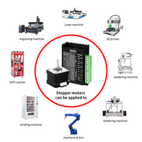 Kaihong Hybrid 2-Phase 42x42x34mm Stepper Motor Controller Nema17 Kit Kabel 34mm Arus 1.3A untuk Industri