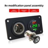 Chargeur double PD QC3.0 super rapide pour voiture, alimentation allume-cigare, pour téléphone portable, compatible OLIVER, pour modification de console centrale de voiture