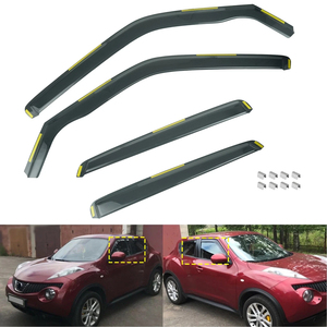 Déflecteurs de Vitres de Voiture de Haute Qualité 4 Pièces Protection Contre le Vent, la Pluie et le Soleil pour <span class=keywords><strong>Nissan</strong></span> <span class=keywords><strong>Juke</strong></span> MK1 F15 2010-2019 SUV 5 Portes - Product Image 1