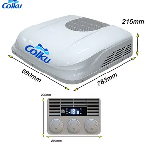 China factory wholesale roof top parking air conditioner 24V with DC compressor for sale low consumption fuel-efficient