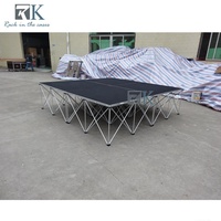 Étape de plate-forme de 4ft * 4ft avec l'étape mobile portative de cas de vol pour le spectacle