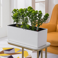Jardinières et pots rectangulaires auto-arrosants pour balcon, pots de fleurs suspendus en plastique, jardinière de fenêtre, jardinière de balustrade