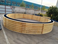 Finition de surface lisse Contreplaqué circulaire Mur incurvé Réservoir de construction en béton Coffrage pour station de traitement de l'eau