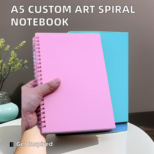 Journal à reliure spirale A5 personnalisé avec impression d'art Papier kraft à couverture rigide pour planifier l'organisation de l'agenda des cadeaux Disponible en tailles A4 A6 - Product Image 5