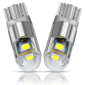 Liwiny 12v 1w自動照明システム白幅ランプ読書灯T10W5W 30303smd車用レンズ付き194 led