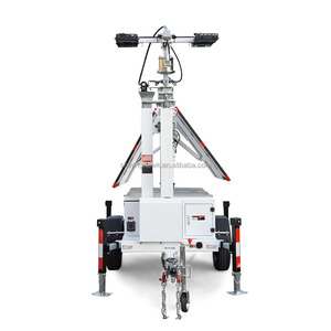 3*445 Wát panel năng lượng mặt trời di động năng lượng mặt trời tháp ánh sáng với Trailer - Product Image 2