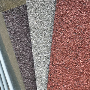 Membrana de techo bituminosa impermeable de 4mm, rollos de 10m, fieltro de asfalto granulado Mineral de Color, hoja de betún roja y <span class=keywords><strong>verde</strong></span> - Product Image 4