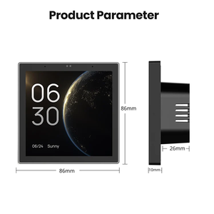 Panneau de commande central mural intelligent multifonctionnel pour maison connectée avec écran tactile Alexa et <span class=keywords><strong>passerelle</strong></span> <span class=keywords><strong>Zigbee</strong></span> <span class=keywords><strong>Tuya</strong></span> 4 pouces - Product Image 3