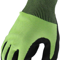 Gants de sécurité MaxiPact Green HPPE résistants aux coupures niveau 3, résistants aux impacts, micro-enduits de mousse de nitrile, antidérapants, respirants, pour le travail