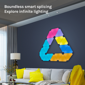 Banqcn Dreieck Licht paneele Lampe Sync Sound Raum Wand dekoration Ambiente Smart Rgbic Gaming Lights Led Licht Spielhaus APP <span class=keywords><strong>Contr</strong></span> - Product Image 2