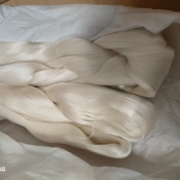 Fil de Soie Brute de Mûrier 100% 20/22D, Filamenté, Filé à Anneaux, Écologique pour la Couture, le Tricot, le Tissage et la Broderie