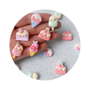 Perles de résine pour gâteau de glace crème pour la décoration intérieure Projets d'art pour enfants Décorations de mariage Jouets scolaires Slime DIY Kids - Product Image 1