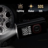 Gonfleur de pneus sans fil rechargeable HF007 |   Ultra-silencieux <85dB |   Charge rapide en 3 heures |   Pompe pour voiture/moto/vélo 8 minutes 0-36 PSI