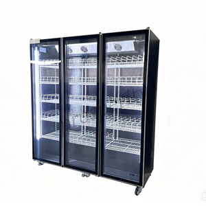 Enfriador de Bebidas Comercial de 3 Puertas de Vidrio, Refrigerador Vertical para Exhibición de Cerveza, Vino y Bebidas, para Supermercado, Bar, <span class=keywords><strong>Restaurante</strong></span> - Product Image 5