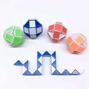 Atacado Speed Cube Snake Ruler 24 Wedges Twist Puzzle Game para Crianças Funny Anti-stress fidget Toys