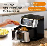 Penggorengan Udara Digital Pintar Tanpa Minyak, Stainless Steel 12-15L, Kualitas Tinggi Terbaru, Penggorengan Listrik Rumah Tangga