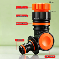 Adaptateur de tuyau d'arrosage rotatif à 360 degrés, raccord d'eau pour pelouse, connecteur rapide pour robinet, joint de tuyau d'irrigation
