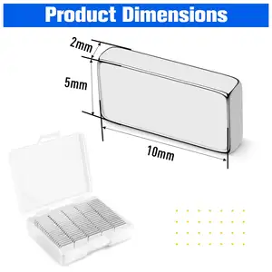 Forte barra di magneti al neodimio, pesanti magneti in terre Rare, barra magnetica rettangolare