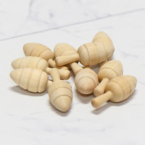 Haut de cheville <span class=keywords><strong>en</strong></span> forme de carotte <span class=keywords><strong>en</strong></span> <span class=keywords><strong>bois</strong></span> non peint écologique pour le jeu créatif des enfants - Product Image 3