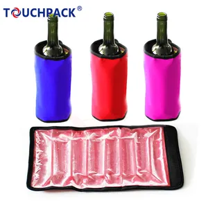 Factory OEM Liquid Gel Wine Bottle Chilling Sleeve Bottle Sleeve Cooler Wine Freezer Bag