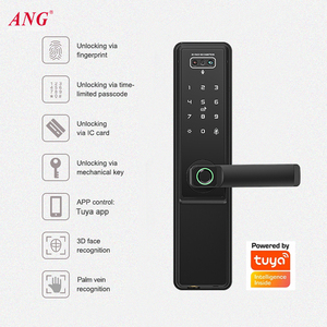 ANG Smart Lock 3d Face cat Eye 5050 Mortise Card Fingerprint Wifi Remote Controlled Palm Vein Door Lock ใช้งานร่วมกับ Tuya - Product Image 3