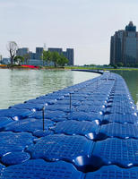 Cubos Flotantes Modulares de HDPE, Bloques de Pontón Flotantes Encajables para Sistema de Muelle DIY