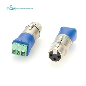 XLR <span class=keywords><strong>3</strong></span>-polige Buchse an <span class=keywords><strong>3</strong></span>-poligen Schraub klemmen block anschluss, DMX XLR-Anschluss adapter, DMX512-Adapter für Stage Light Cannon Mic - Product Image 1