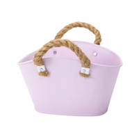 Pot de fleurs en métal galvanisé style campagnard, rustique, écologique, durable, léger, seau, vase, pichet pour la maison