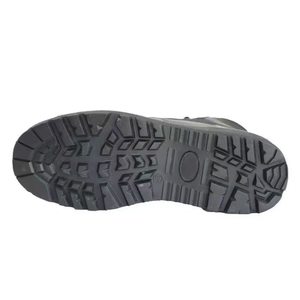 Botas Tácticas Negras TSB21 805 de Media Altura para Hombre, Parte Superior de Cuero y Malla de Nailon, Suela de Goma Antideslizante, Soporte Cómodo para el Tobillo - Product Image 3