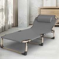 Lit pliant en acier léger et portable pour l'extérieur, nouveau design, lit pour le camping, la plage, utilisation d'urgence