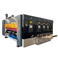 Golfkarton bedrukkingsmachine met stans- en sleufmachine voor pizza-, groente-, fruit- en meubelverpakkingen