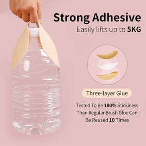 Xinke Reuse Replace Radiate Deep Cup <strong>Push</strong> <strong>up</strong> Gathering Stick On Breast Silicone <strong>Bra</strong> In Retail Set - Product Image 4