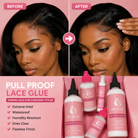 Colle Invisible pour Perruque Lace Frontale, Bouteille Grande 180ML, Haute Qualité, Imperméable, Fixation Forte, Marque Privée