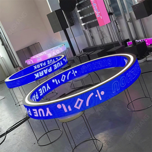 Pantalla LED Circular Suspendida en <span class=keywords><strong>el</strong></span> <span class=keywords><strong>Techo</strong></span>, Flexible 360 °   Panel LED de Anillo de Visión Completa con Tira de Luz LED - Product Image 6