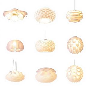 Lustre Fleur Moderne Nordique Simple pour Chambre à Coucher, Chambre d'Enfant et Restaurant - Usine d'Éclairage Transfrontalière Zhongshan - Product Image 1